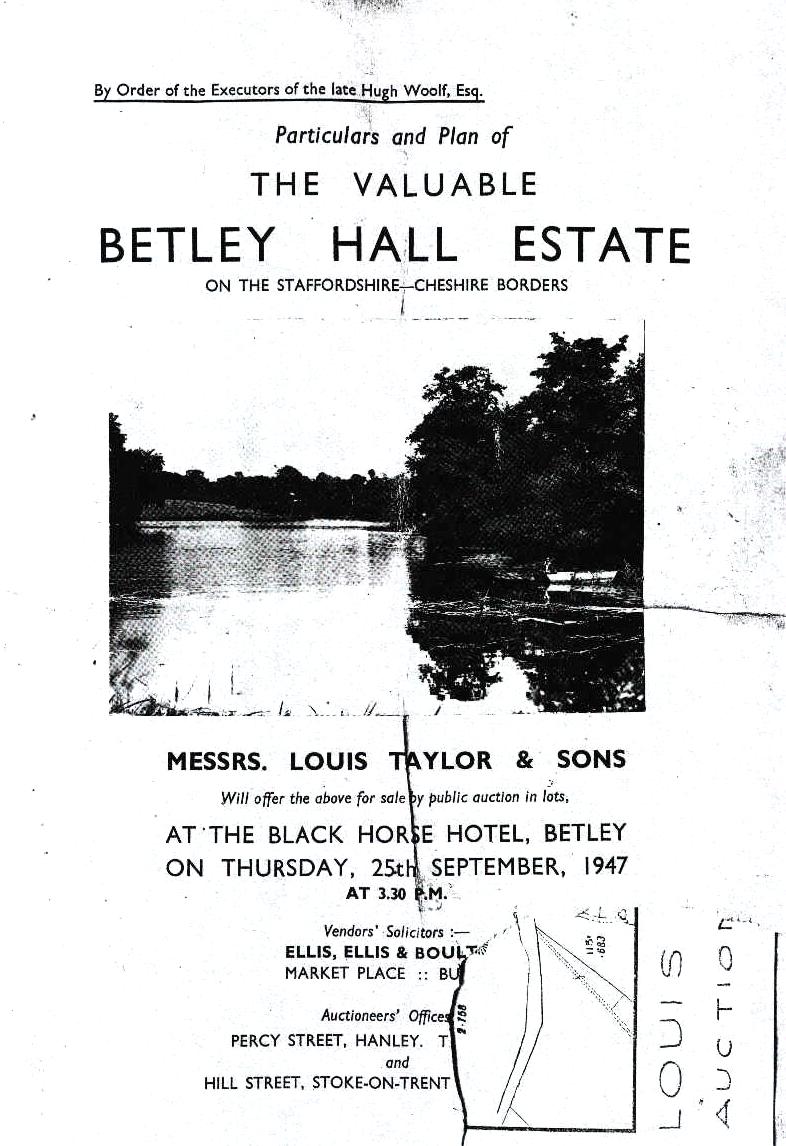 Betley Hall Auction Catalogue p 1